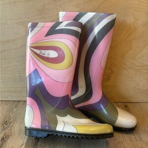 Emilio Pucci Rain Boots W SIZE 38
